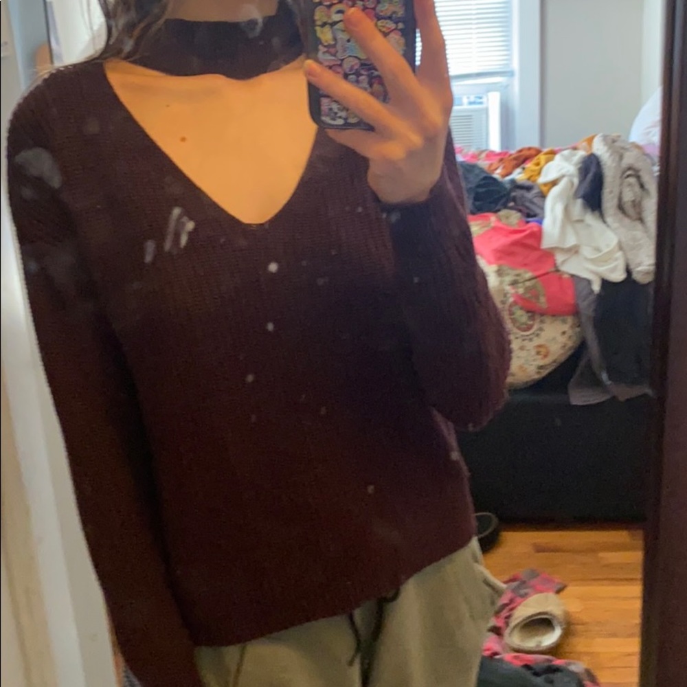 Cut out sweater